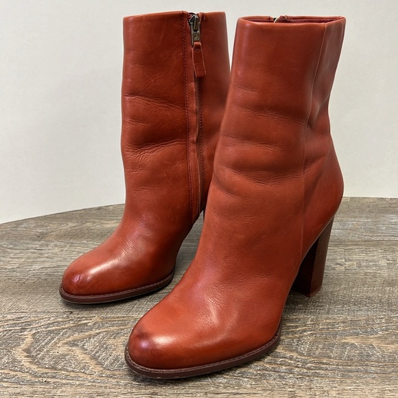 sold in store Sam Edelman Women’s REYES Boots - Rust Red Size 8.5 - Picture 3 of 13